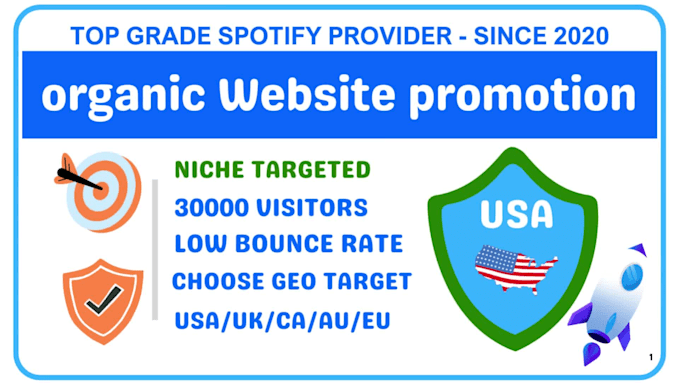 organic traffic boost  custom keywords and GEO targeting