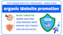organic traffic boost  custom keywords and GEO targeting