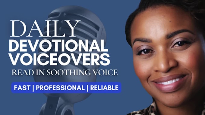 record a daily devotional female voice over