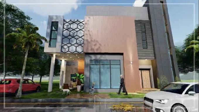 create hyper realistic 3d exterior and interior designs