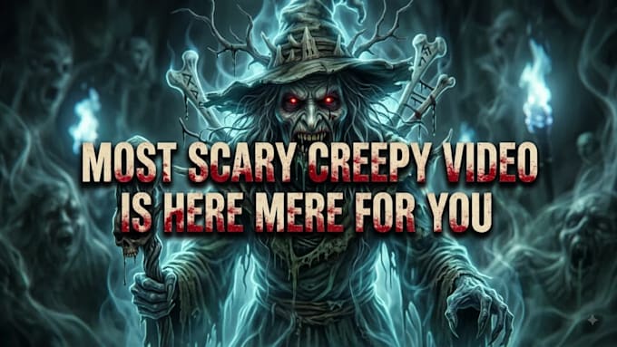 create realistic terrifying scary horror creepy halloween video