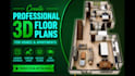 create professional 3d floor plans for homes and apartments