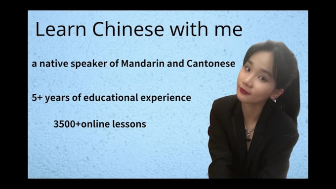 teach and tutor you cantonese or mandarin
