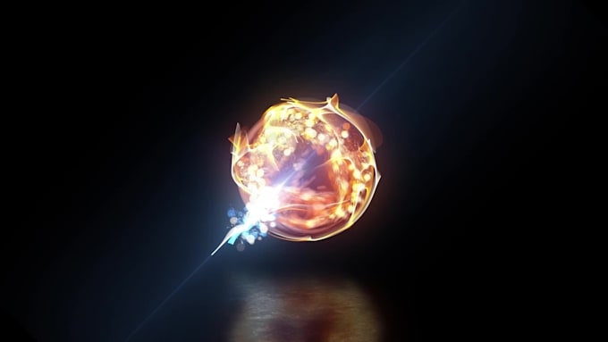 create fireball animated logo video youtube intro