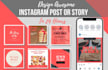 create eye catching instagram graphics for posts and stories