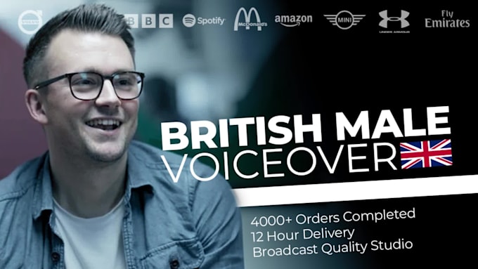 record a professional male british voice over