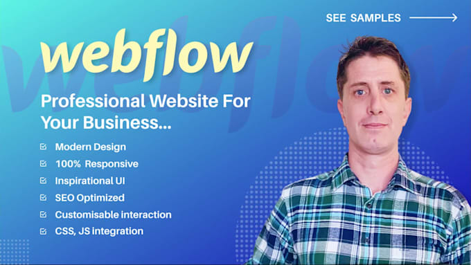 design and develop a professional webflow website