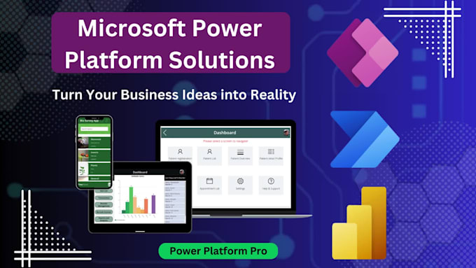 develop microsoft powerapps, power automate and power bi solutions