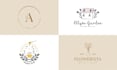 create hand drawn botanical boho modern logo for you