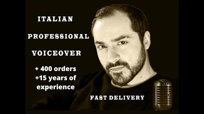 record pro italian and english male voice over in 24h