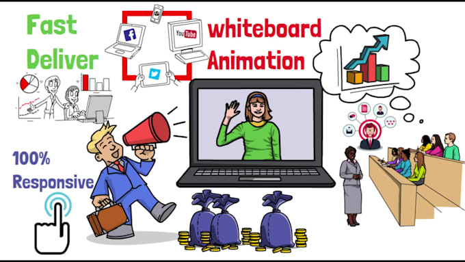 create whiteboard animations or doodle video