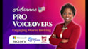 record a professional american female voice over