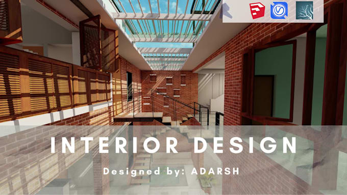 Create interior design and 3d rendering by Adarshanilpatil | Fiverr