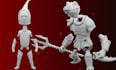 sculpt 3d model, action figure, toys, dnd for 3d printing and rendering
