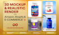 build 3d mockups in blender or adobe dimension