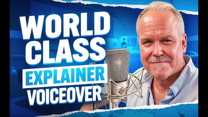 record a male voice over for your brand story video or company explainer video