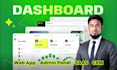 do dashboard ui ux design, web app ui, saas web app, ui ux design