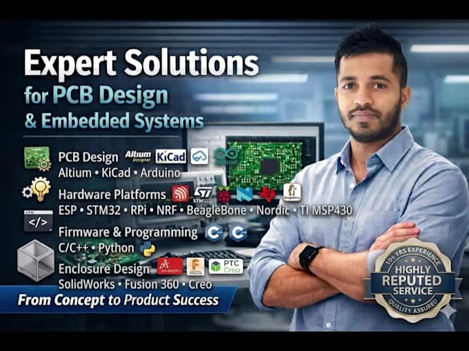 do expert pcb design and electronics product development