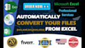 automatically convert your csv, xml, text, json, excel files