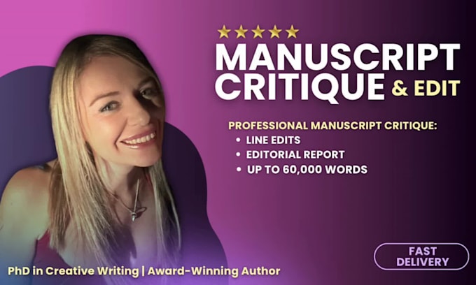 critique and edit your book manuscript with detailed editorial feedback