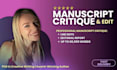 critique and edit your book manuscript with detailed editorial feedback