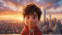 create a 3d pixar ai animation, cinematic ai video
