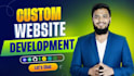 build custom website, full stack website development as software developer