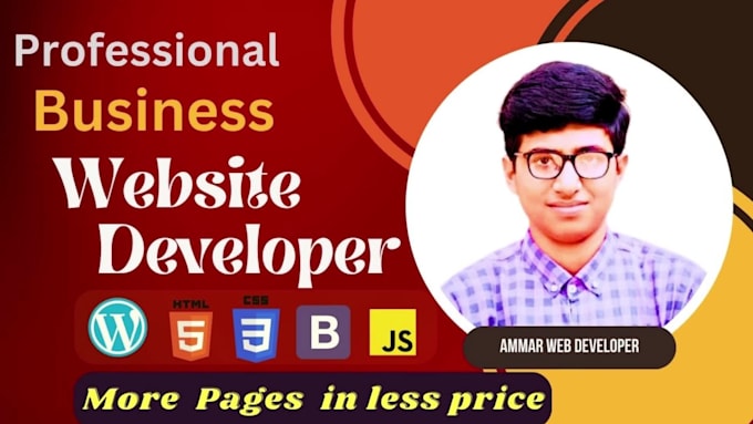 Do build your business website in less price with elegant design by ...