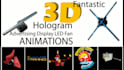 hologram fan content with real depth and floating motion