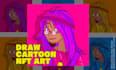 draw cartoon art for nft collection