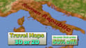 make travel maps in 3d or 2d