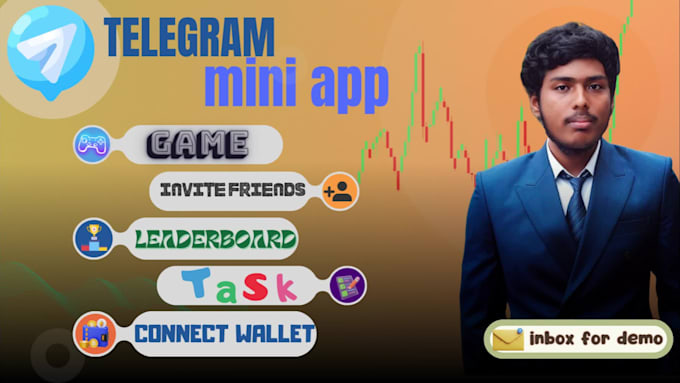build telegram mini app or game for your crypto, nft or token project