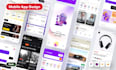 create mobile app design UI UX with figma
