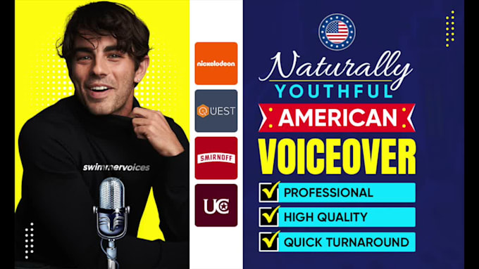be your professional american male voiceover