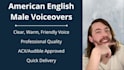 narrate your audible acx audiobook with an american male accent