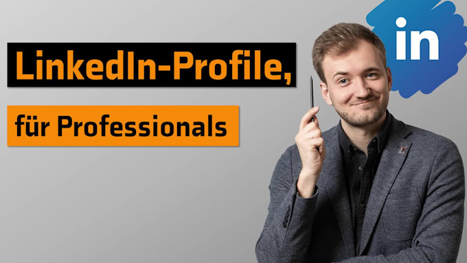 write a german linkedin profile that sticks
