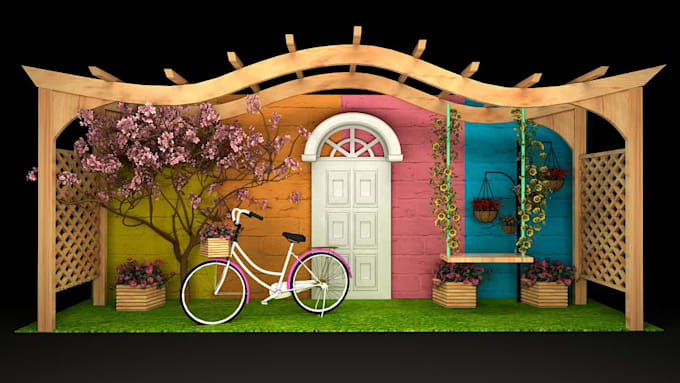 design 3d trade booth, exhibition stall, mall stall, kiosk and booth designs
