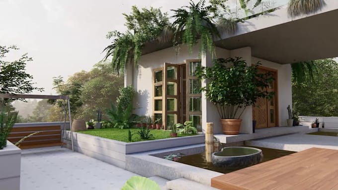 create realistic cinematic architectural animation video