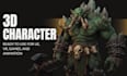design 3d character modeling for animation, ue, and VR