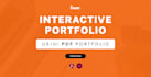design an interactive UX UI portfolio on a PDF