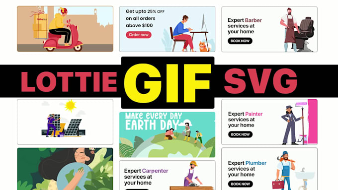 create lottie animations for website or app