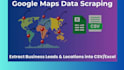 scrape google map and automated data extraction