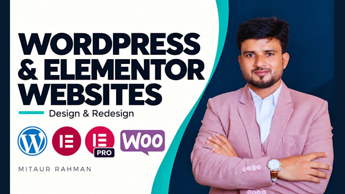 design or redesign a wordpress website with elementor