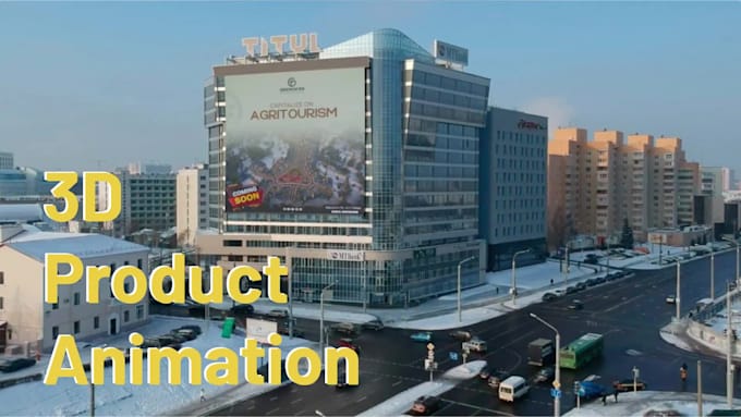 create a 3d product animation video