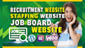 create job board website, recruitment website, staffing website, agency website