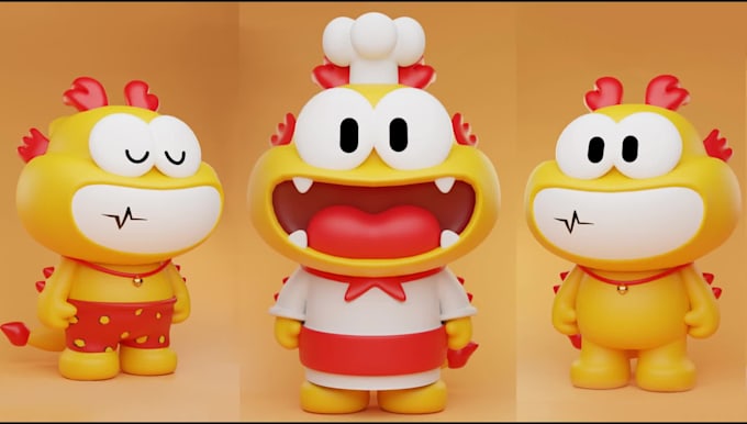 design cute stylized 3d game character models in blender