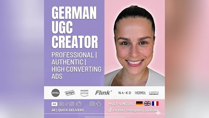 be your german tech and gadget ugc creator for high converting ads