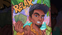 draw a cartoon cover artwork music