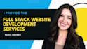 do website development as front end full stack web developer