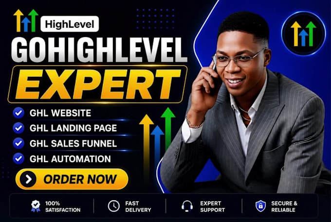 gohighlevel expert go highlevel sales funnel go high level website, landing page